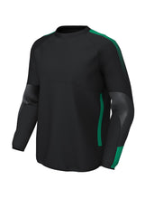 Load image into Gallery viewer, Customkit Teamwear Edge Contact Top (Black/Emerald)