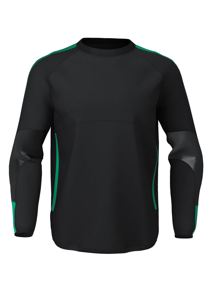 Customkit Teamwear Edge Contact Top (Black/Emerald)