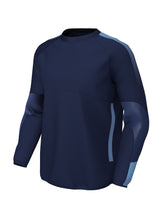 Load image into Gallery viewer, Customkit Teamwear Edge Contact Top (Navy/Sky)