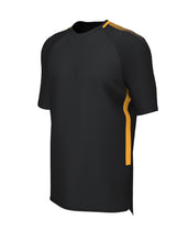Load image into Gallery viewer, Customkit Teamwear Edge Training Tee (Black/Amber)