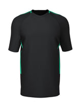 Load image into Gallery viewer, Customkit Teamwear Edge Training Tee (Black/Emerald)