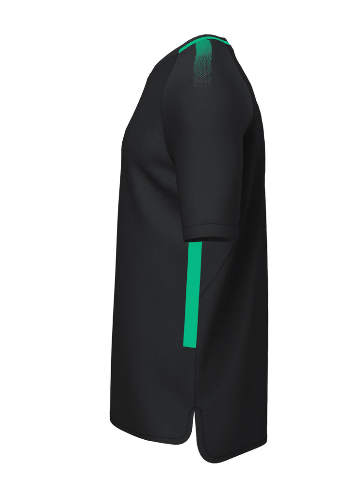 Customkit Teamwear Edge Training Tee (Black/Emerald)