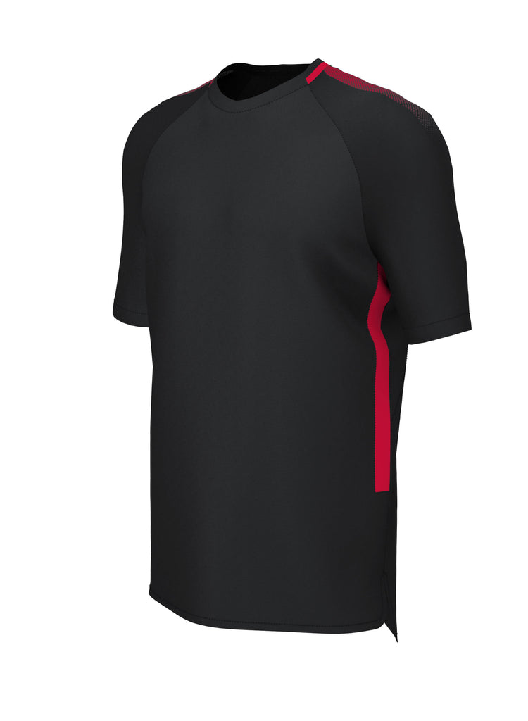 Customkit Teamwear Edge Training Tee (Black/Red)