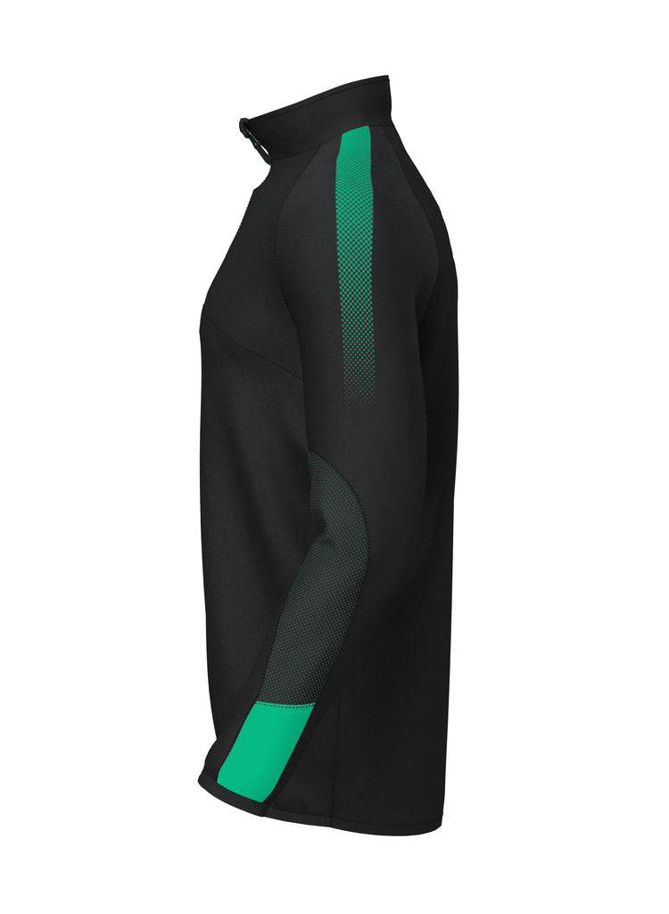 Customkit Teamwear Edge Team Midlayer (Black/Emerald)