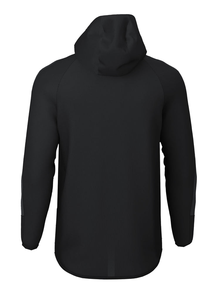 Customkit Teamwear Edge Hooded Jacket (Black)
