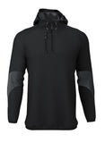 Customkit Teamwear Edge Hooded Jacket (Black)