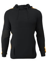 Load image into Gallery viewer, Customkit Teamwear Pro Poly Hoody (Black/Amber)