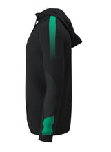 Load image into Gallery viewer, Customkit Teamwear Pro Poly Hoody (Black/Emerald)