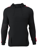 Load image into Gallery viewer, Customkit Teamwear Pro Poly Hoody (Black/Red)