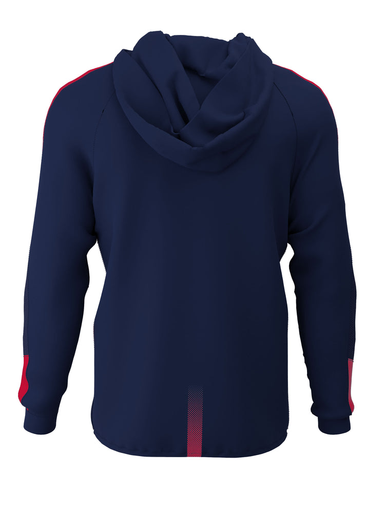 Customkit Teamwear Pro Poly Hoody (Navy/Red)