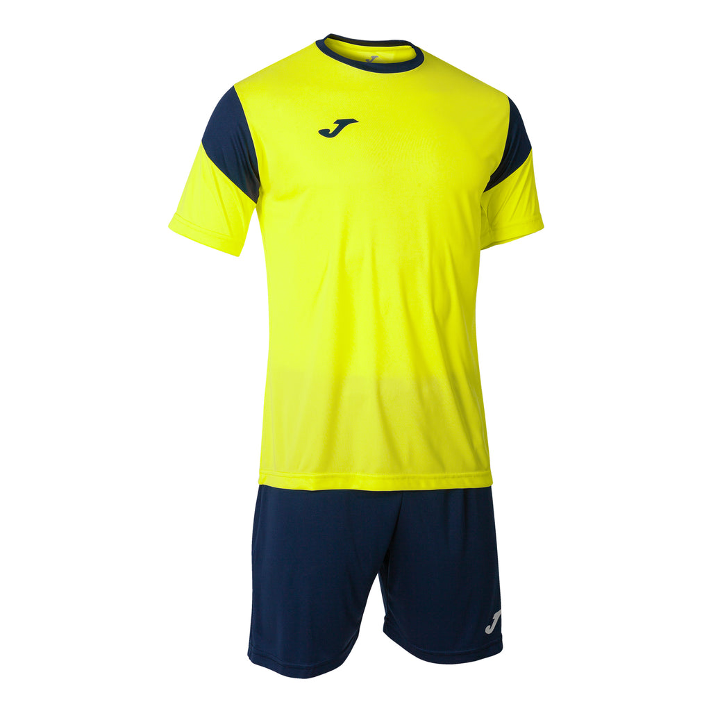 Joma Phoenix Shirt/Short Set (Fluor Yellow/Navy)