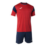 Joma Phoenix Shirt/Short Set (Red/Navy)