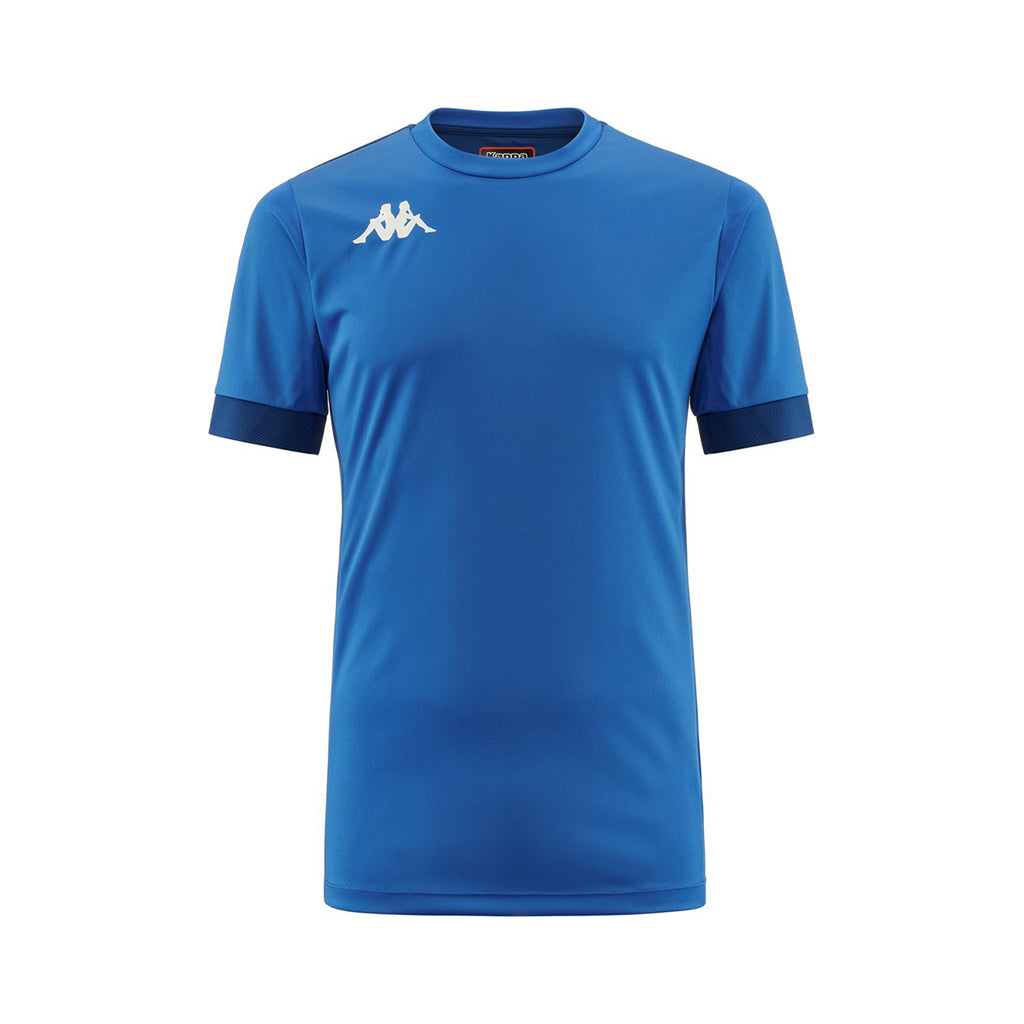 Kappa Dervio SS Football Shirt (Blue Saphire/Blue Md Cobalt)