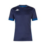 Kappa Dervio SS Football Shirt (Blue Marine/Blue Md Cobalt)