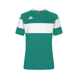 Kappa Dareto SS Football Shirt (Green/White)