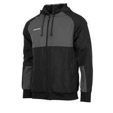 Load image into Gallery viewer, Stanno Centro Micro Hooded Jacket (Black/Anthracite)