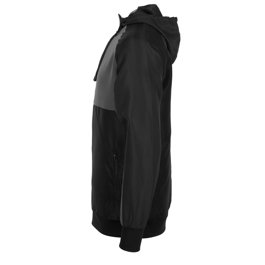 Stanno Centro Micro Hooded Jacket (Black/Anthracite)