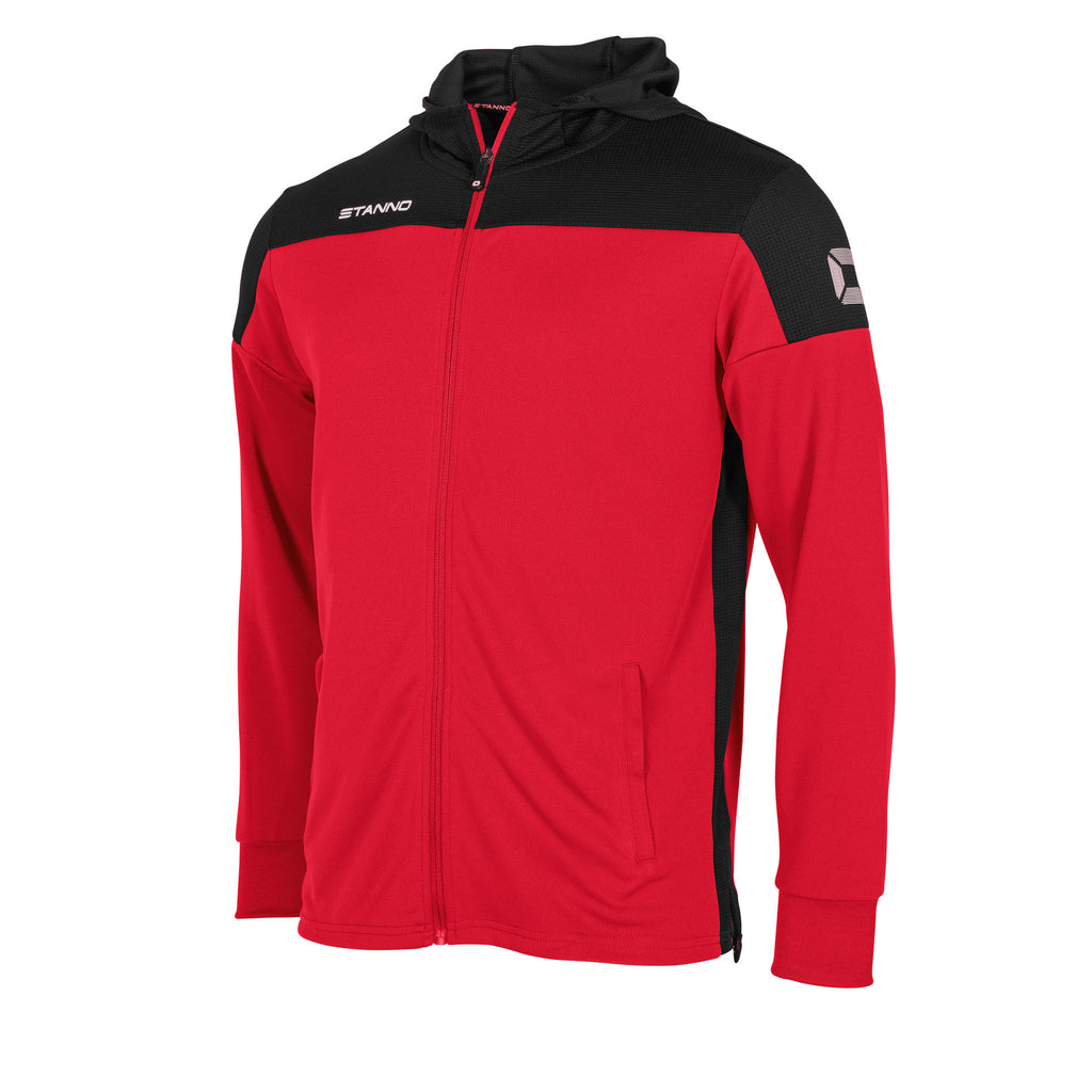 Stanno Pride Hooded Sweat Jacket (Red/Black)