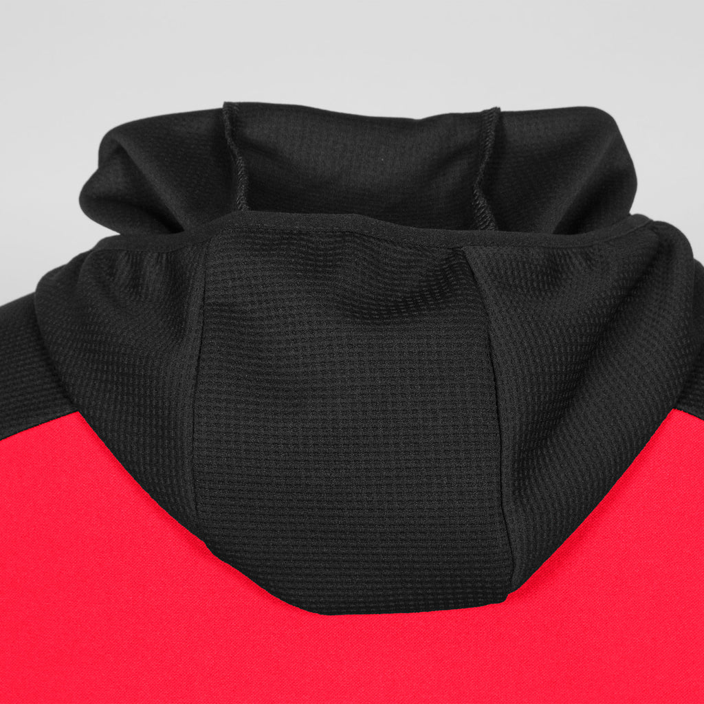 Stanno Pride Hooded Sweat Jacket (Red/Black)