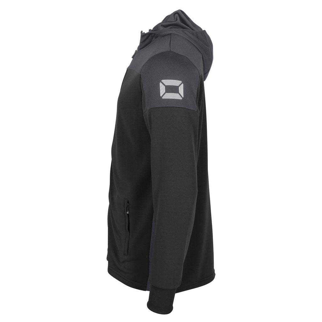 Stanno Pride Hooded Sweat Jacket (Black/Anthracite)
