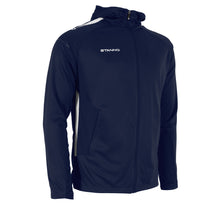Load image into Gallery viewer, Stanno First Hooded Full Zip Top (Navy/White)