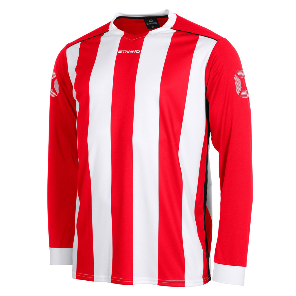 Stanno Brighton LS Football Shirt (Red/White)