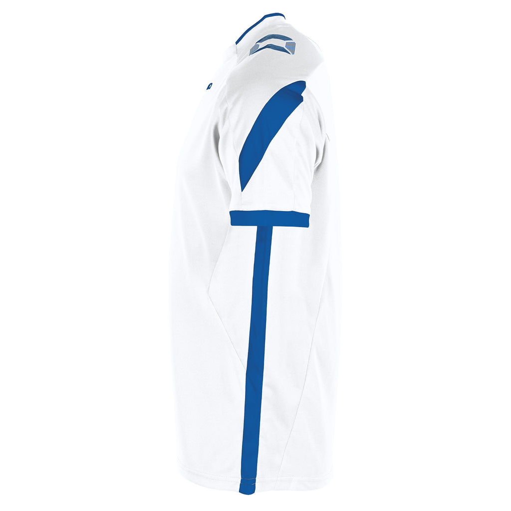 Stanno Drive SS Football Shirt (White/Royal)