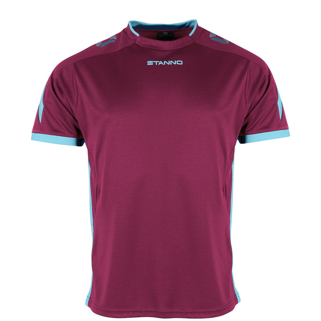 Stanno Drive SS Football Shirt (Maroon/Sky Blue)