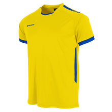 Load image into Gallery viewer, Stanno First SS Football Shirt (Yellow/Royal)