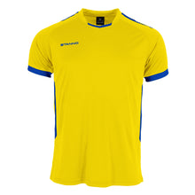 Load image into Gallery viewer, Stanno First SS Football Shirt (Yellow/Royal)