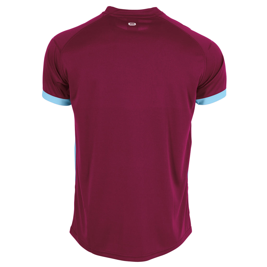 Stanno First SS Football Shirt (Maroon/Sky blue)