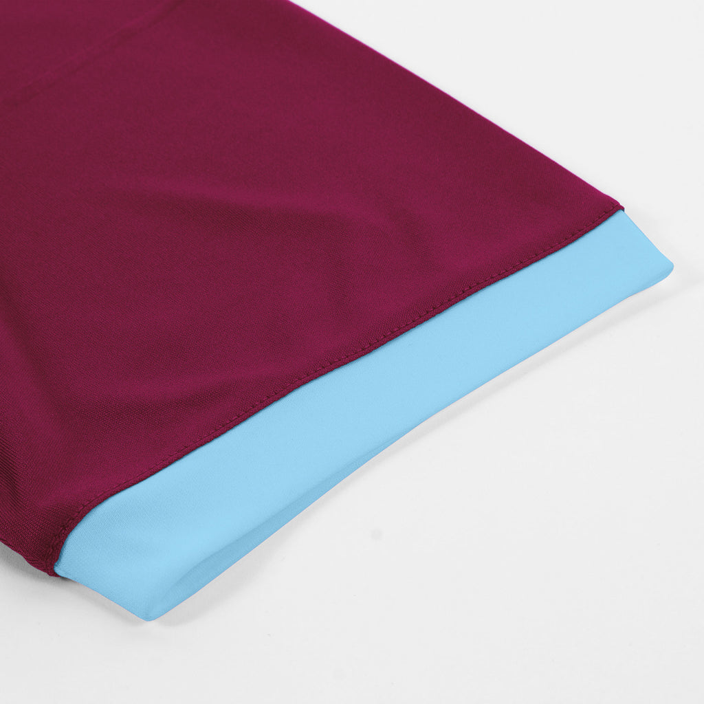 Stanno First SS Football Shirt (Maroon/Sky blue)