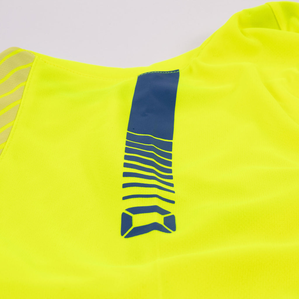 Stanno Volt SS Football Shirt (Neon Yellow/Royal)