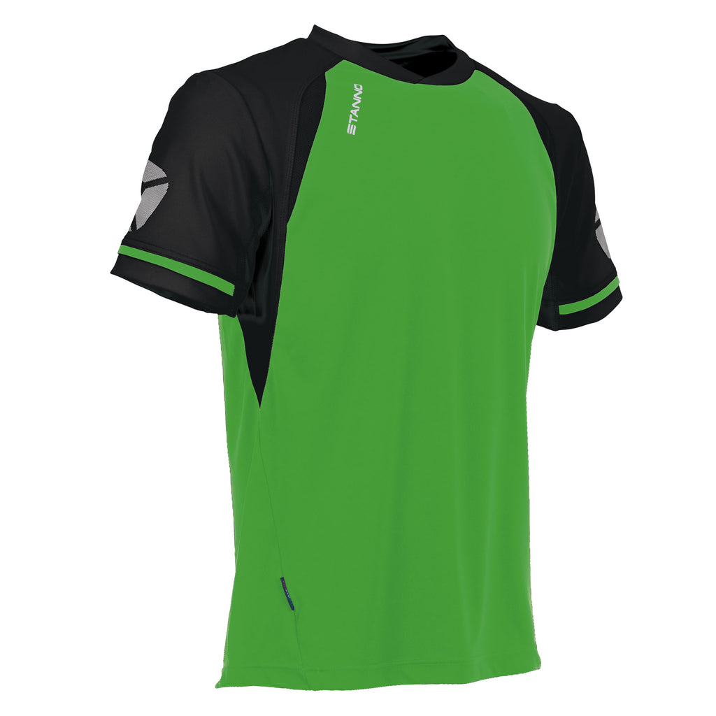 Stanno Liga SS Football Shirt (Bright Green/Black)
