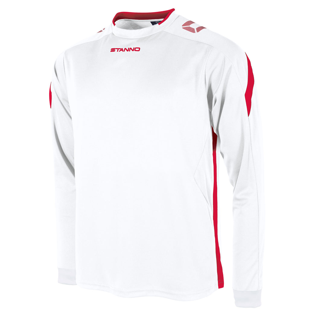 Stanno Drive LS Football Shirt (White/Red)