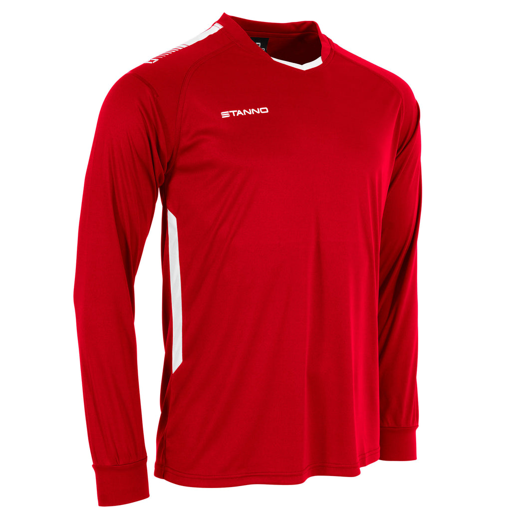 Stanno First LS Football Shirt (Red/White)