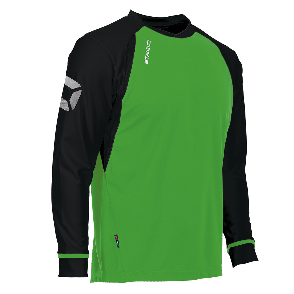Stanno Liga LS Football Shirt (Bright Green/Black)