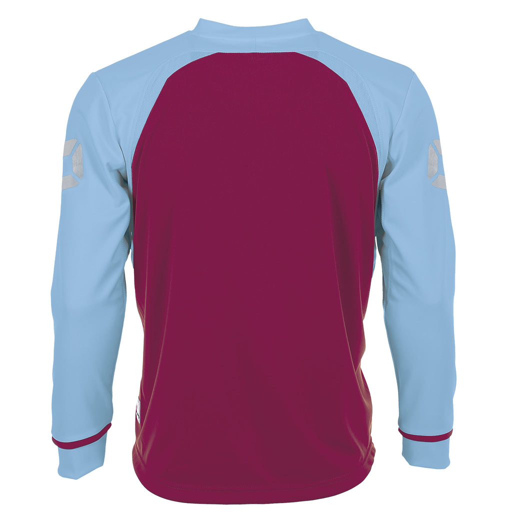 Stanno Liga LS Football Shirt (Maroon/Sky Blue)