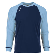 Load image into Gallery viewer, Stanno Liga LS Football Shirt (Navy/Sky Blue)
