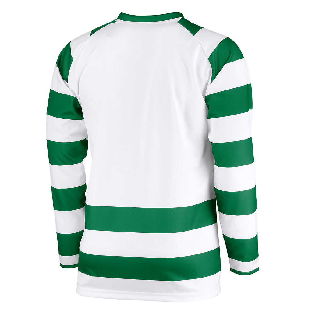 Stanno Lisbon LS Football Shirt (Green/White)