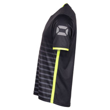 Load image into Gallery viewer, Stanno Fusion SS Football Shirt (Black/Neon Yellow)