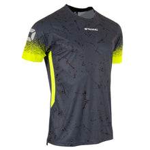 Load image into Gallery viewer, Stanno Spry LE SS Football Shirt (Anthracite/Neon Yellow)