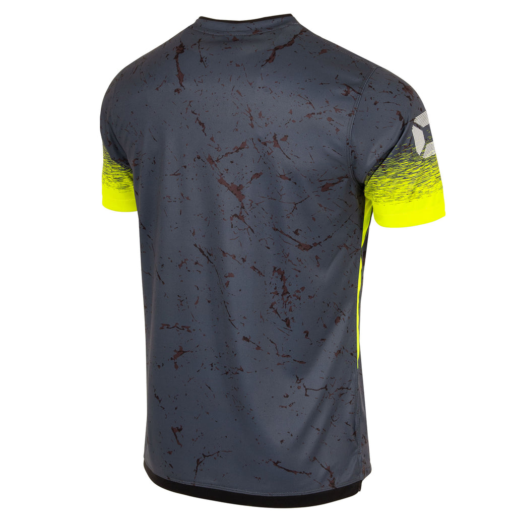 Stanno Spry LE SS Football Shirt (Anthracite/Neon Yellow)