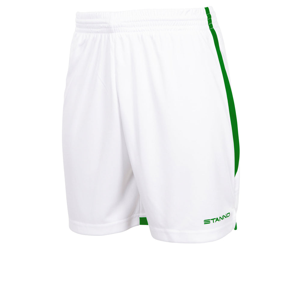 Stanno Focus Football Shorts (White/Green)