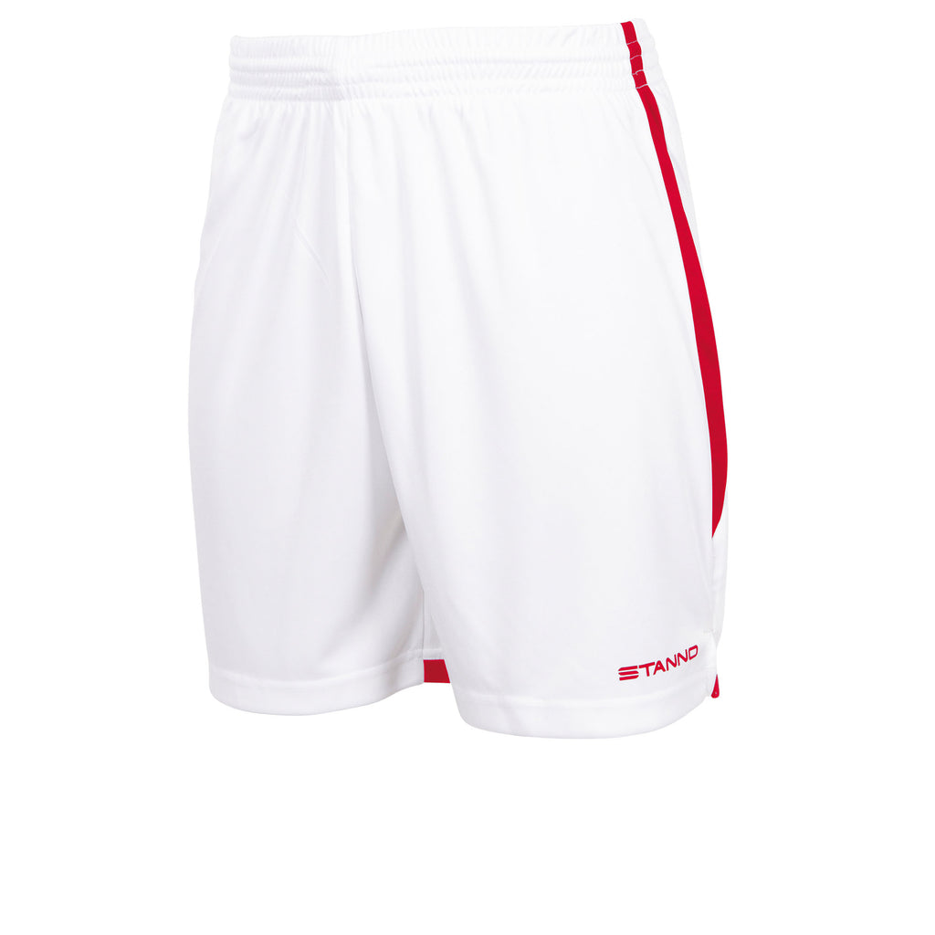Stanno Focus Football Shorts (White/Red)