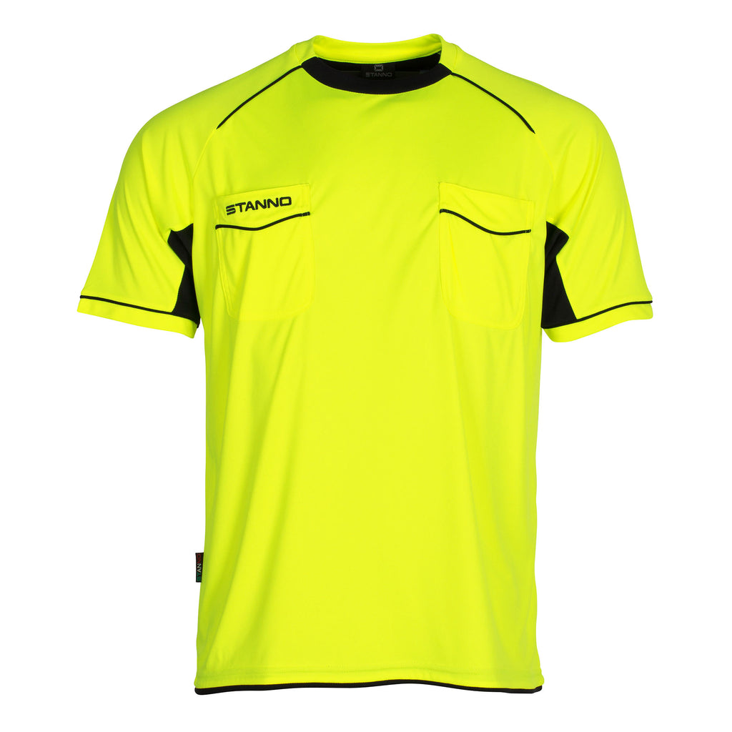 Stanno Bergamo SS Referee Shirt (Neon Yellow/Black)