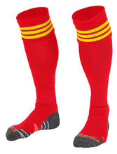 Load image into Gallery viewer, Stanno Ring Football Sock (Red/Yellow)