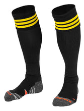 Load image into Gallery viewer, Stanno Ring Football Sock (Black/Yellow)