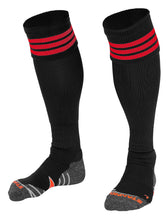 Load image into Gallery viewer, Stanno Ring Football Sock (Black/Red)