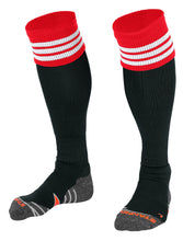 Load image into Gallery viewer, Stanno Ring Football Sock (Black/Red/White)